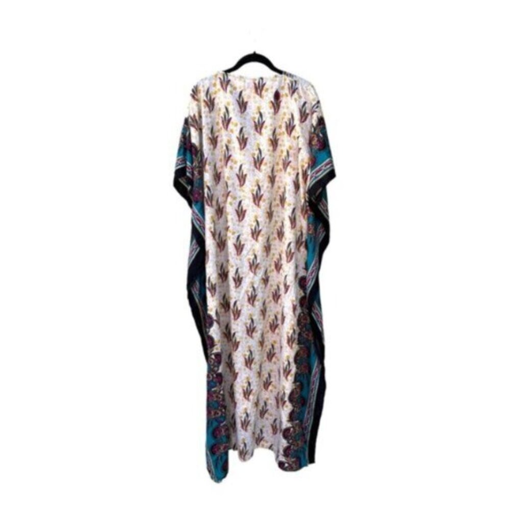 Looking Glam Ladies Tribal Full-Length Maxi Kaftan One Size - Picture 6 of 6